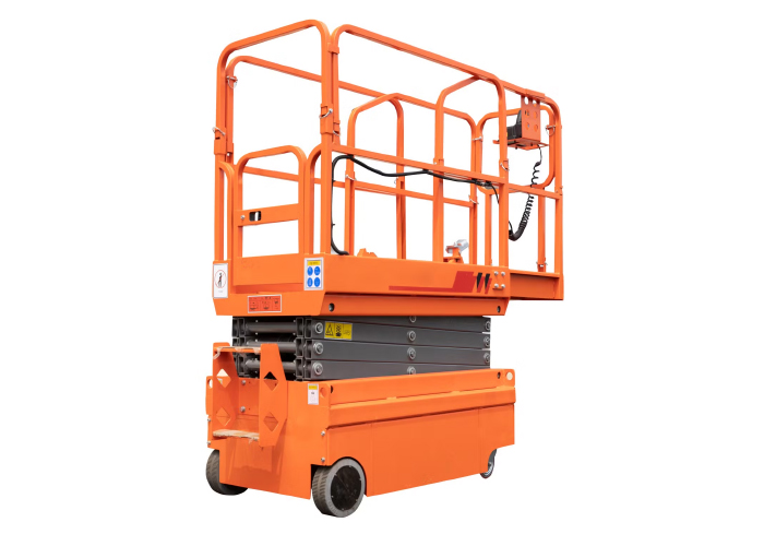 Mini self propelled scissor lift manufacturers in Gwalior  | Titan MHE PVT LTD